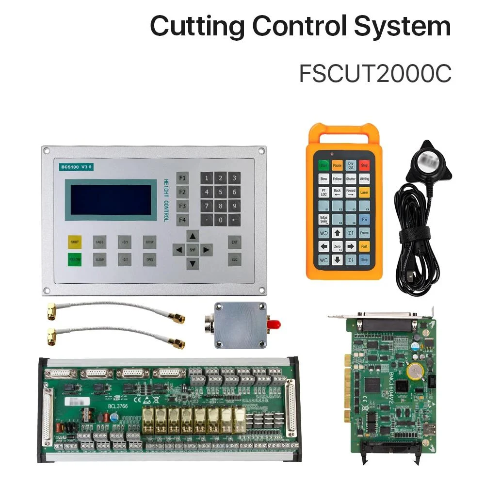 Komponen sistem kontrol FSCUT2000C dari materi artikel